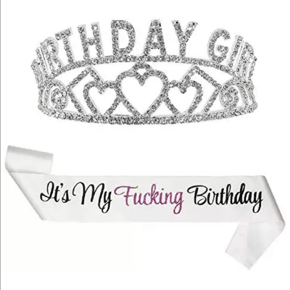“It’s My F*** Birthday” Sash & Tiara